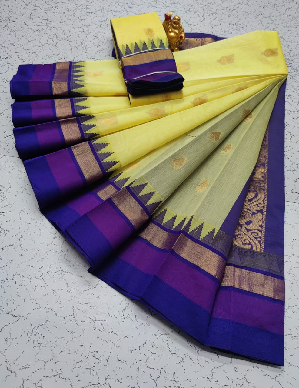 Kora silk cotton tower korvai kottanchi saree - Vannamayil Fashions