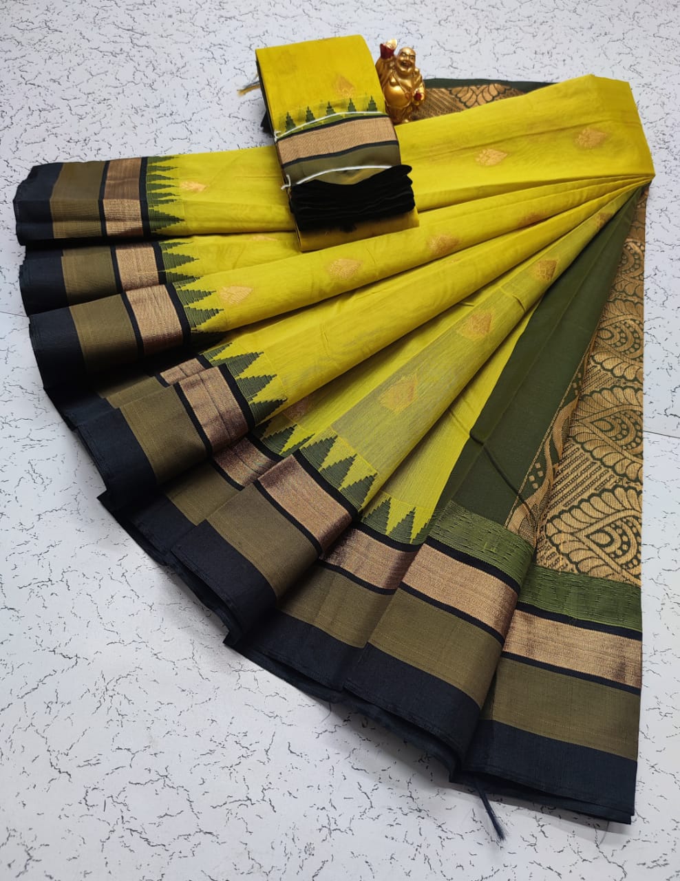 Kora silk cotton tower korvai kottanchi saree - Vannamayil Fashions