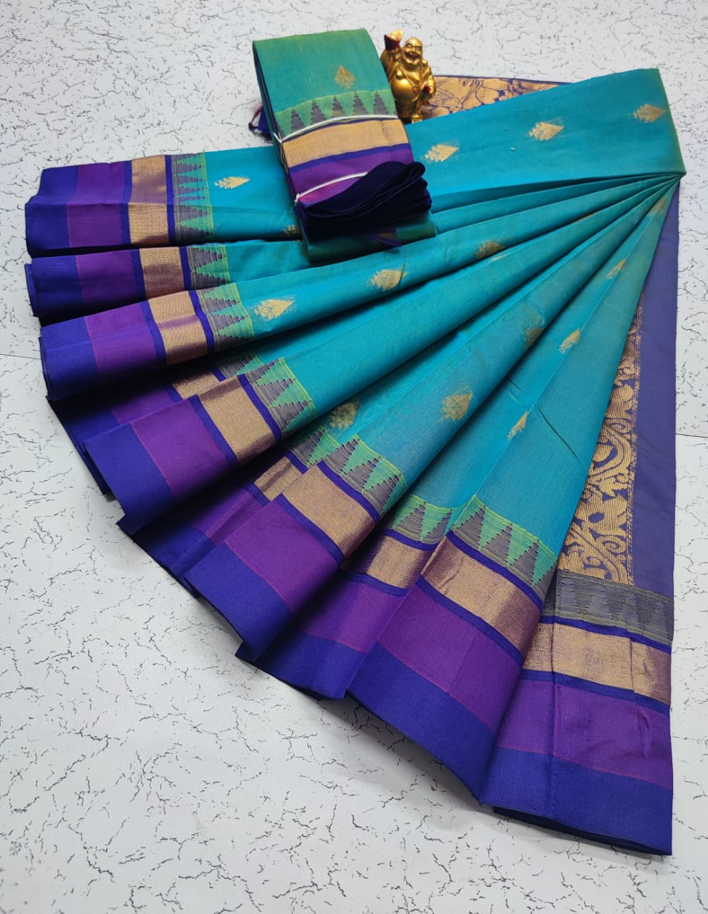 Kora silk cotton tower korvai kottanchi saree - Vannamayil Fashions