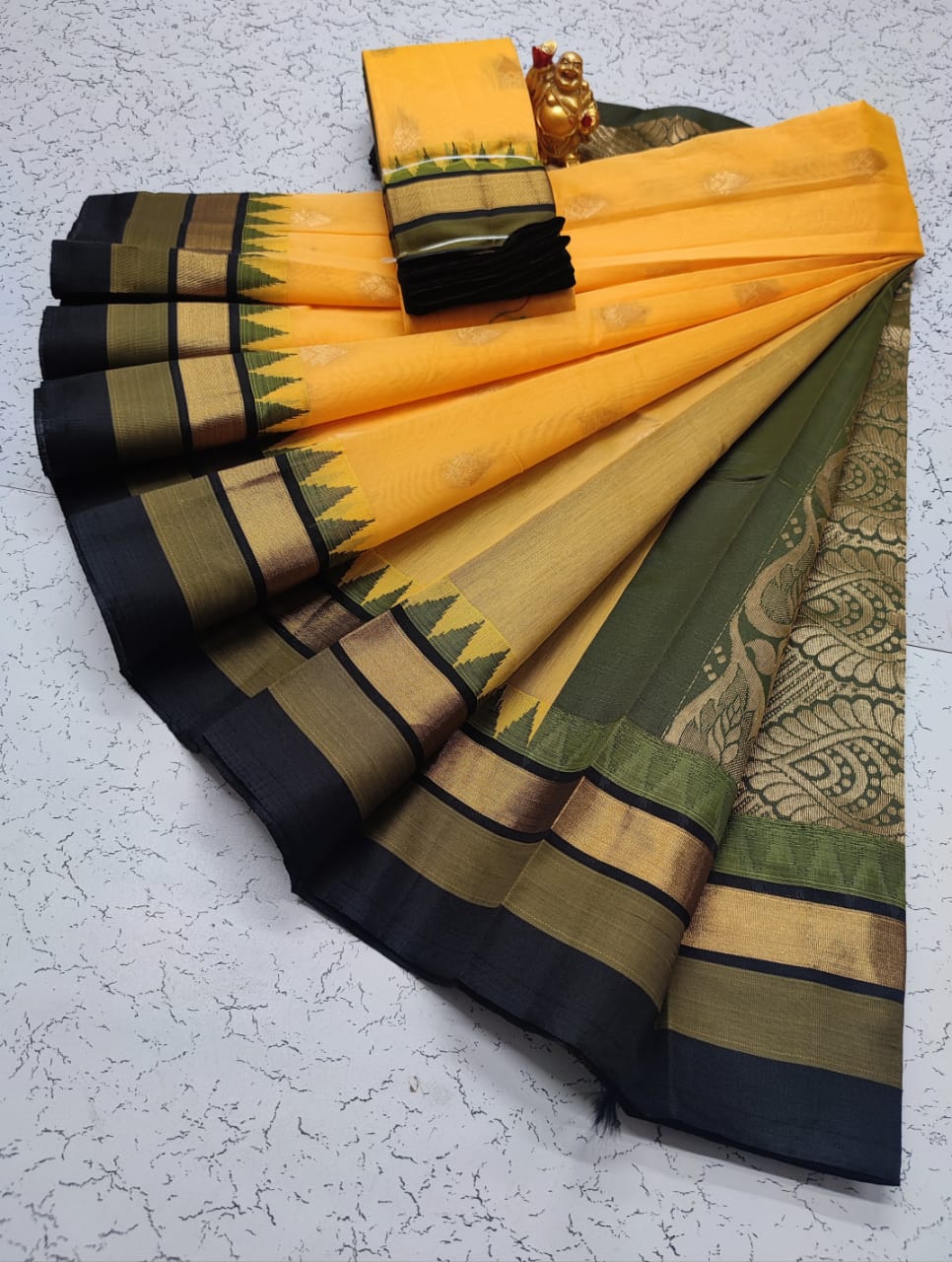 Kora silk cotton tower korvai kottanchi saree - Vannamayil Fashions