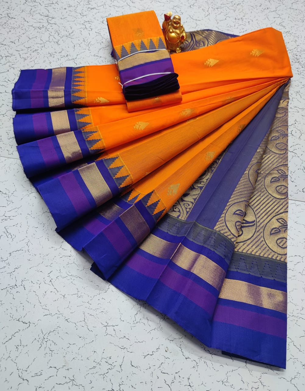 Kora silk cotton tower korvai kottanchi saree - Vannamayil Fashions