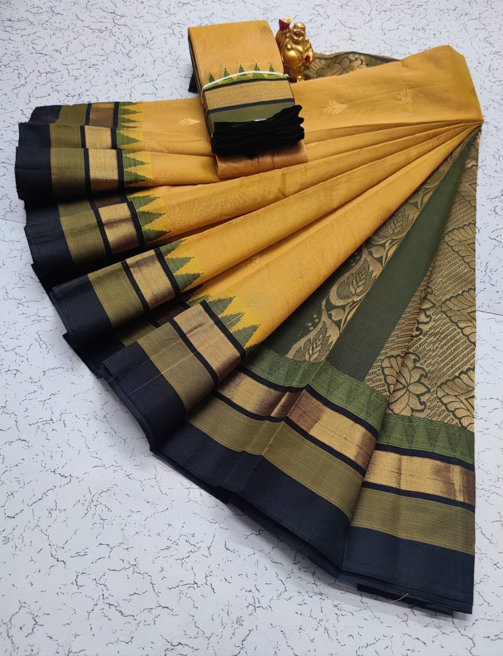 Kora silk cotton tower korvai kottanchi saree - Vannamayil Fashions