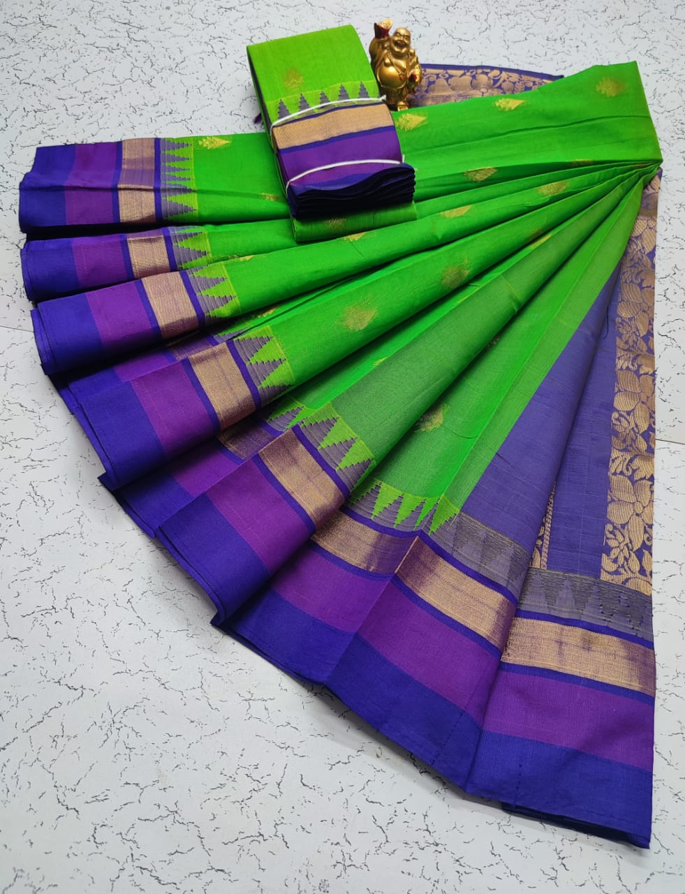 Kora silk cotton tower korvai kottanchi saree - Vannamayil Fashions