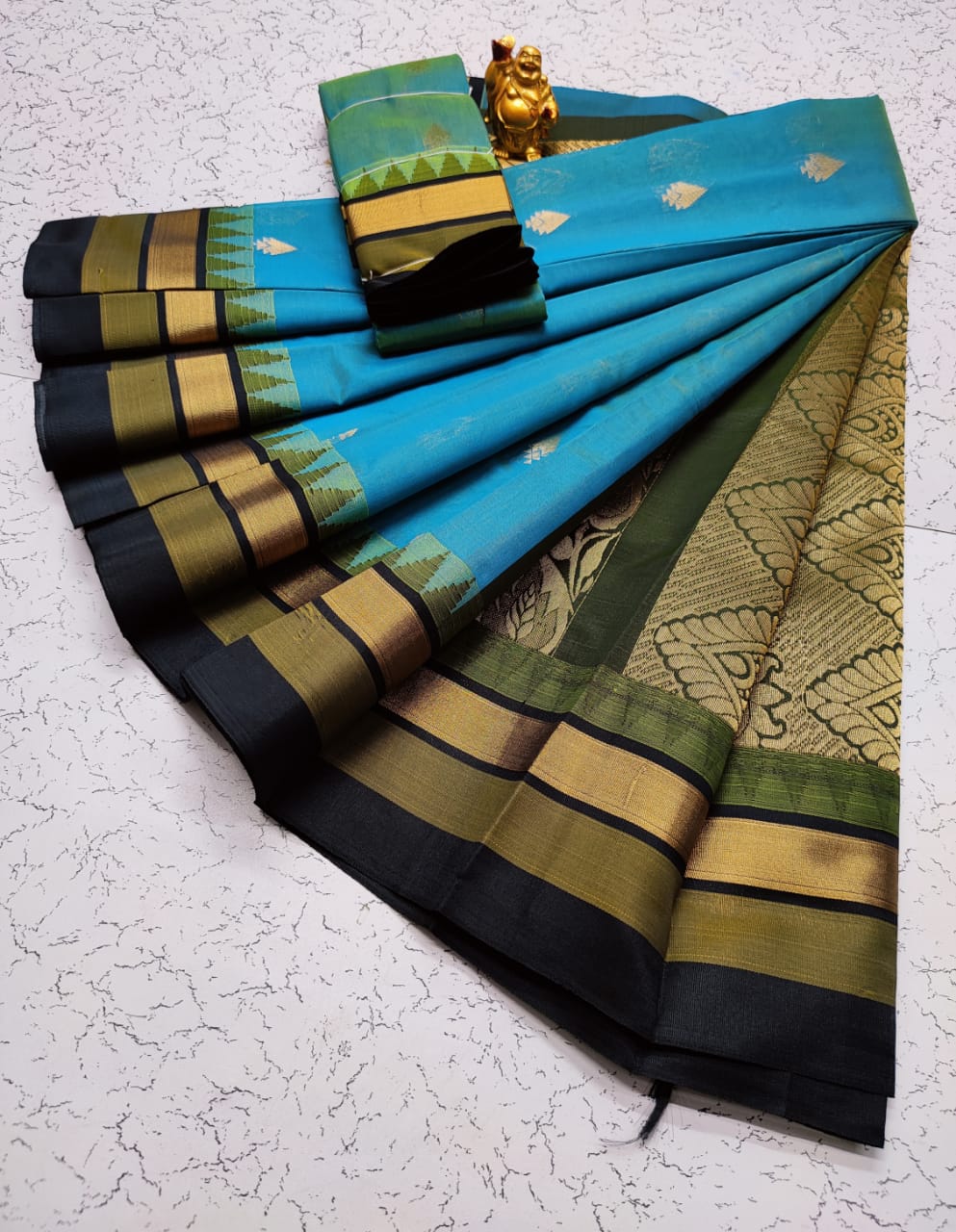 Kora silk cotton tower korvai kottanchi saree - Vannamayil Fashions