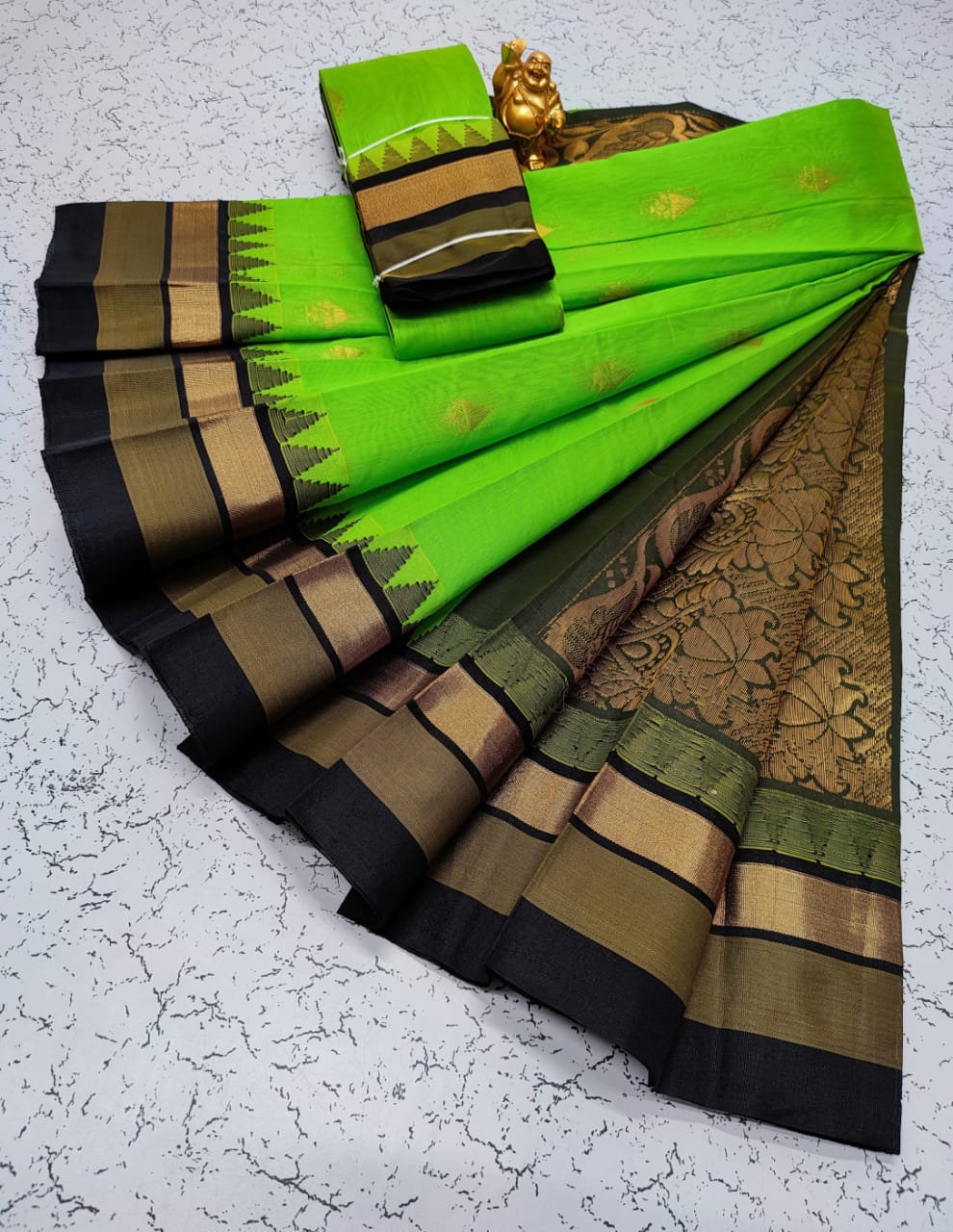 Kora silk cotton tower korvai kottanchi saree - Vannamayil Fashions