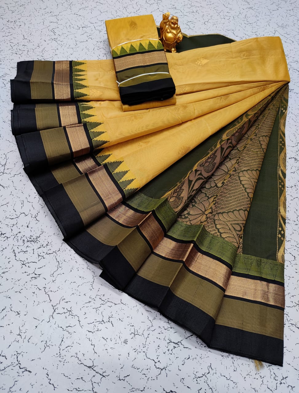 Kora silk cotton tower korvai kottanchi saree - Vannamayil Fashions