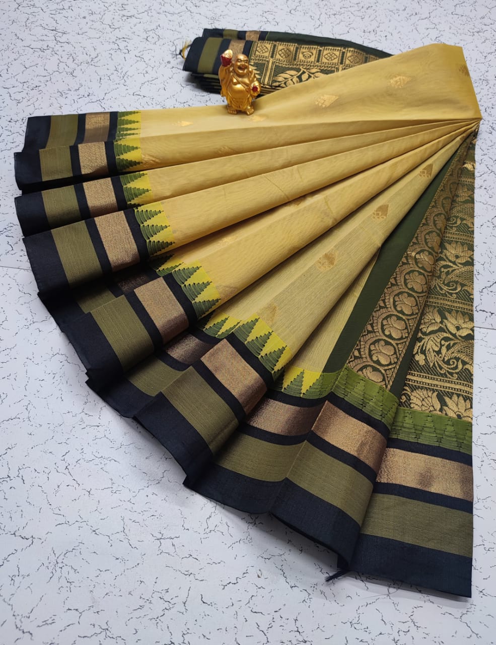 Kora silk cotton tower korvai kottanchi saree - Vannamayil Fashions