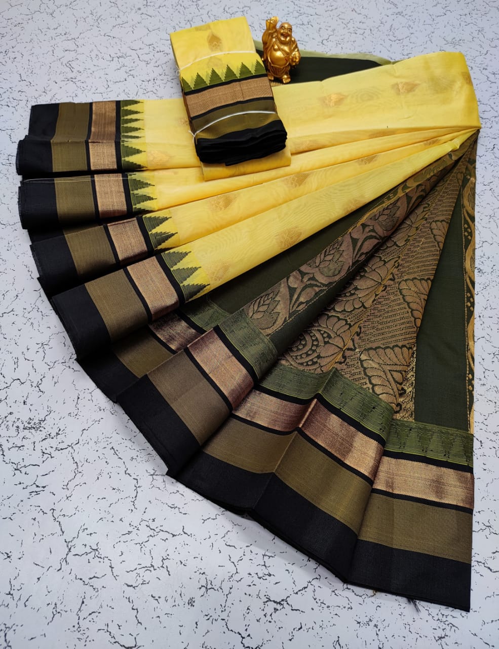Kora silk cotton tower korvai kottanchi saree - Vannamayil Fashions