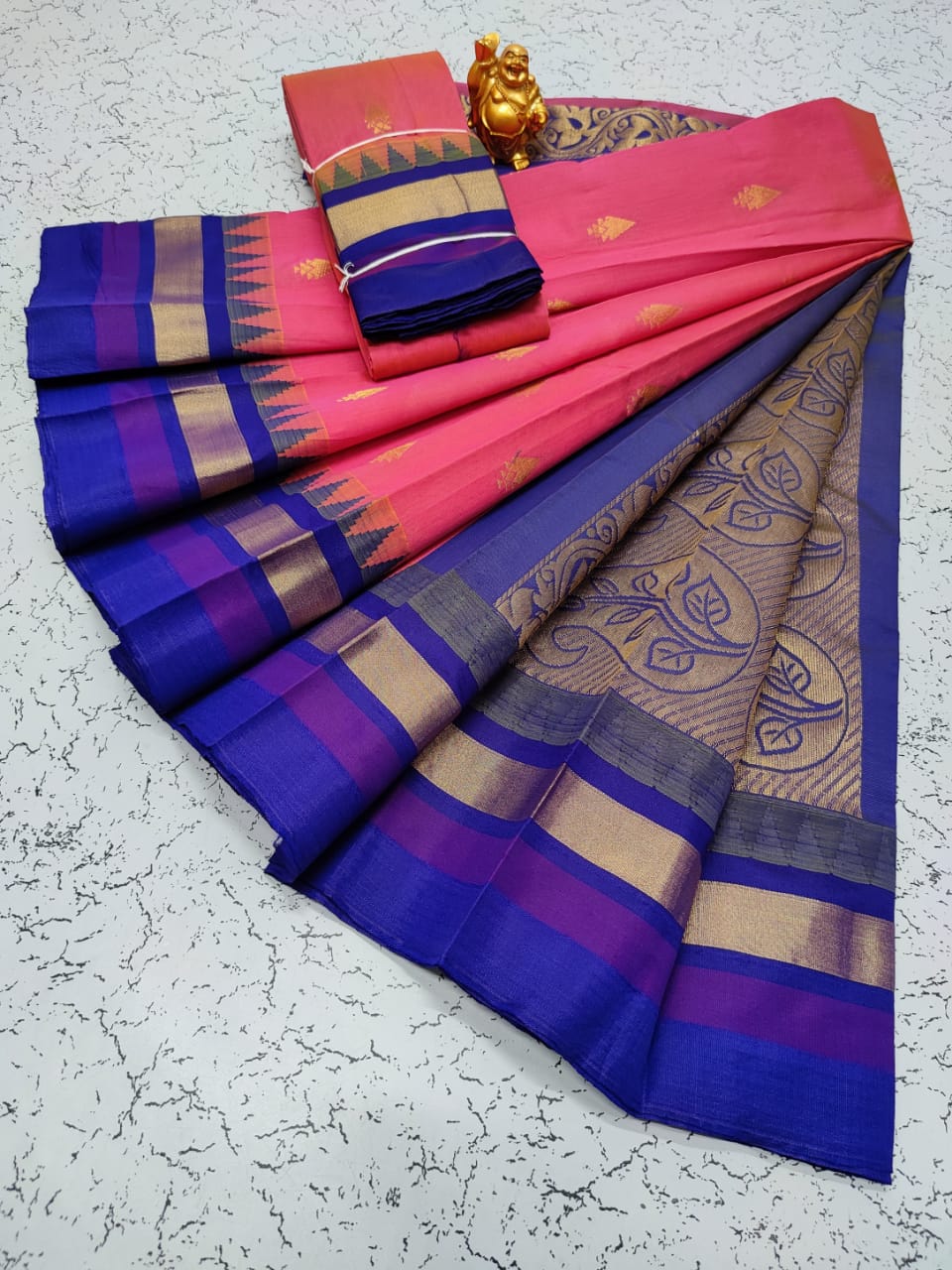 Kora silk cotton tower korvai kottanchi saree - Vannamayil Fashions