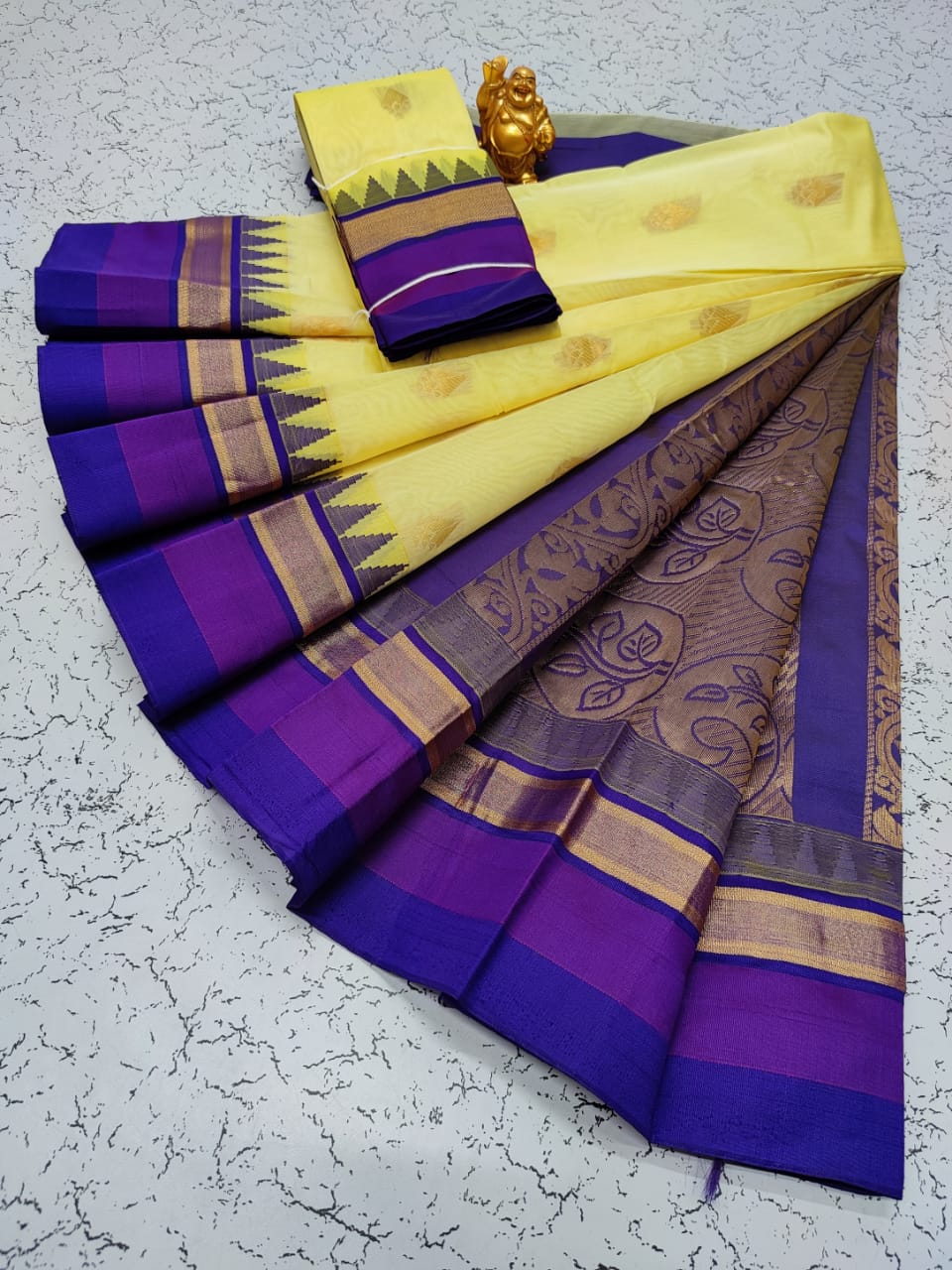 Kora silk cotton tower korvai kottanchi saree - Vannamayil Fashions
