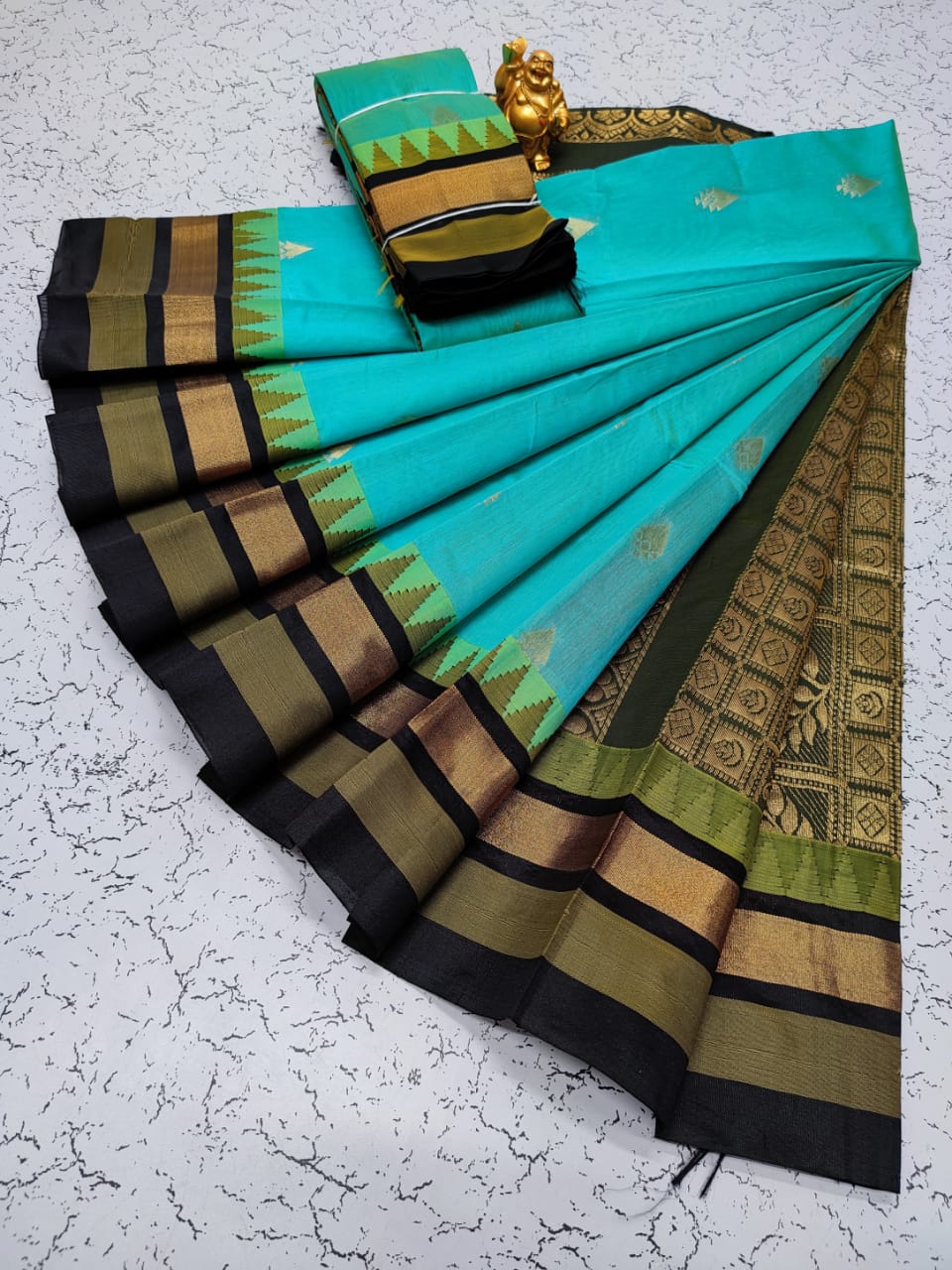 Kora silk cotton tower korvai kottanchi saree - Vannamayil Fashions