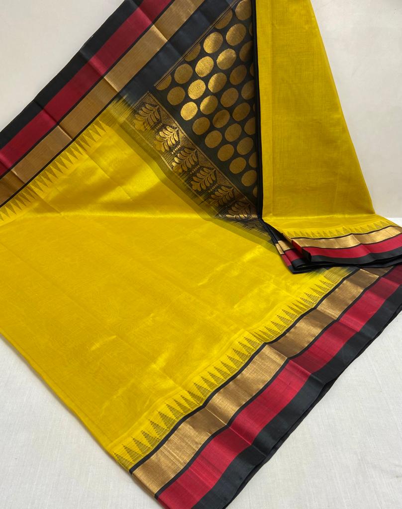 Kuppadam pattu temple border saree - Vannamayil Fashions