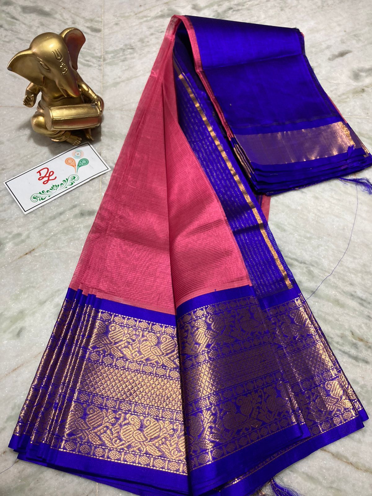 Mangalagiri kuppatam pattu kanchi border saree - Vannamayil Fashions