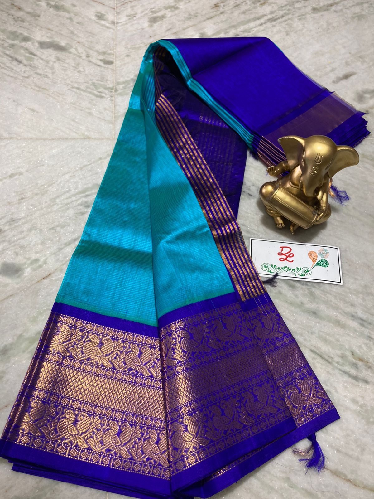 Mangalagiri kuppatam pattu kanchi border saree - Vannamayil Fashions