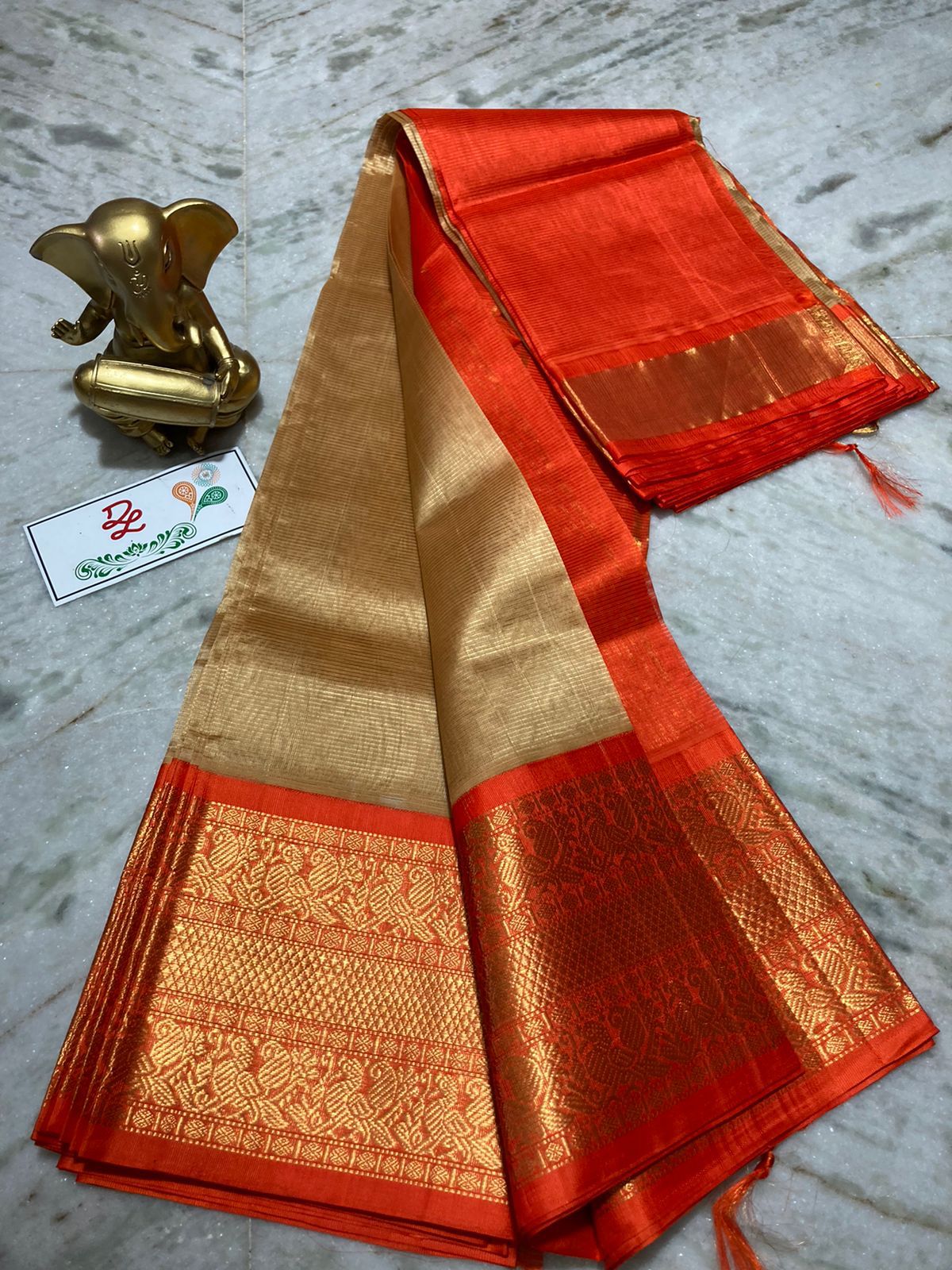 Mangalagiri kuppatam pattu kanchi border saree - Vannamayil Fashions