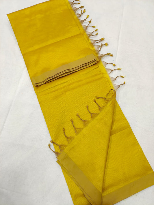 Mangalagiri pattu beautiful full plain saree - Vannamayil Fashions