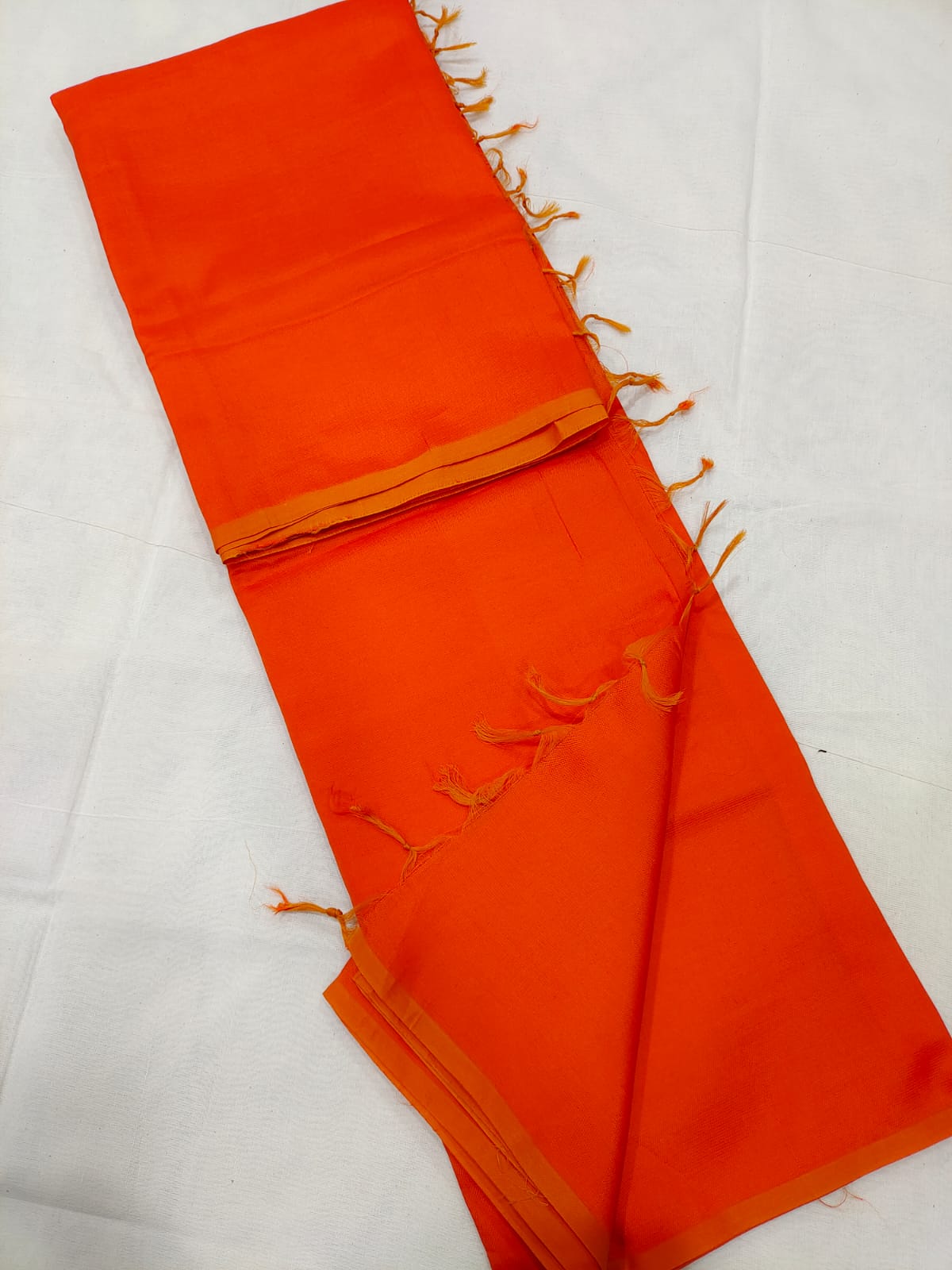 Mangalagiri pattu beautiful full plain saree - Vannamayil Fashions