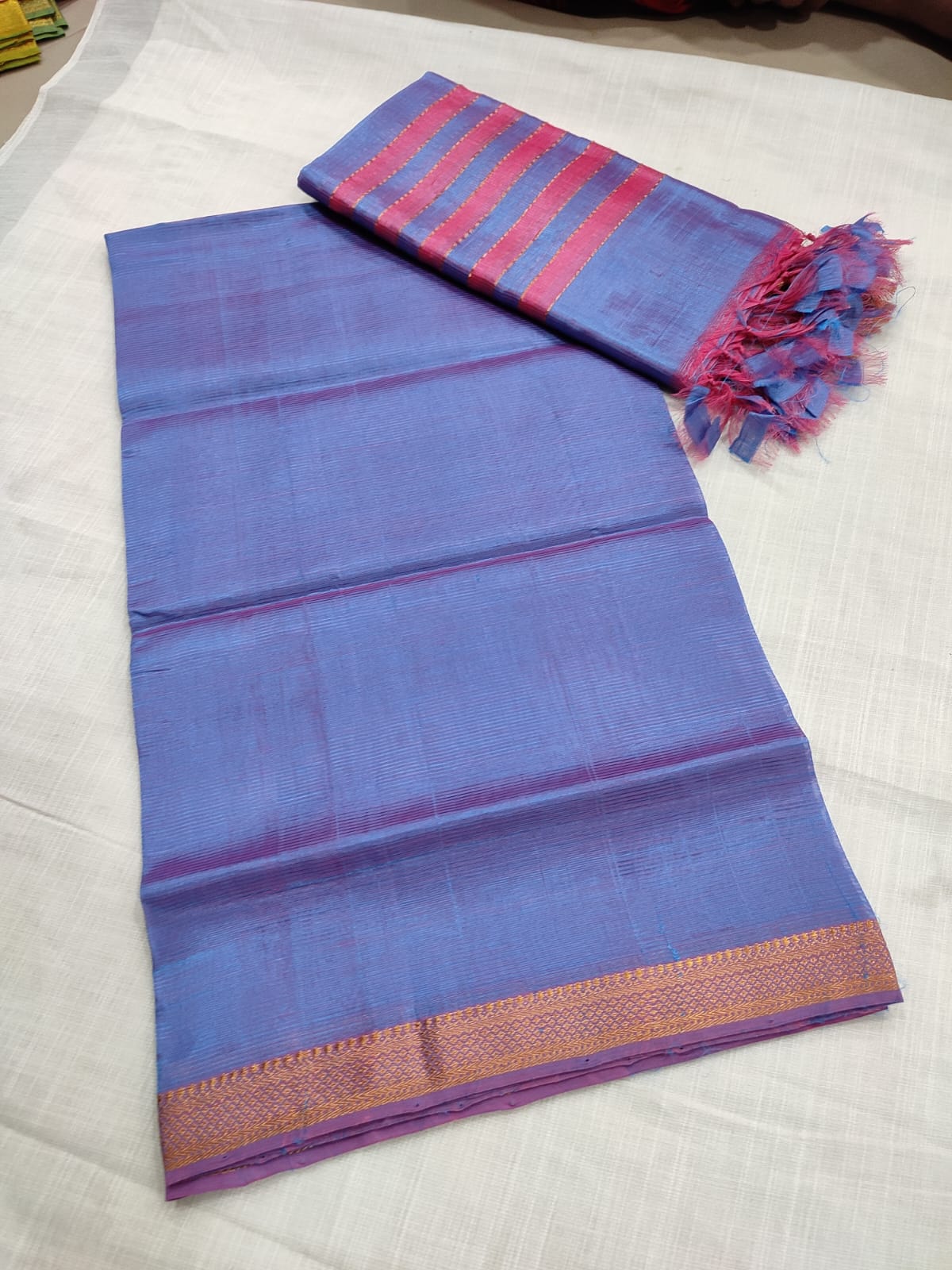 Mangalagiri pattu dress material - Vannamayil Fashions