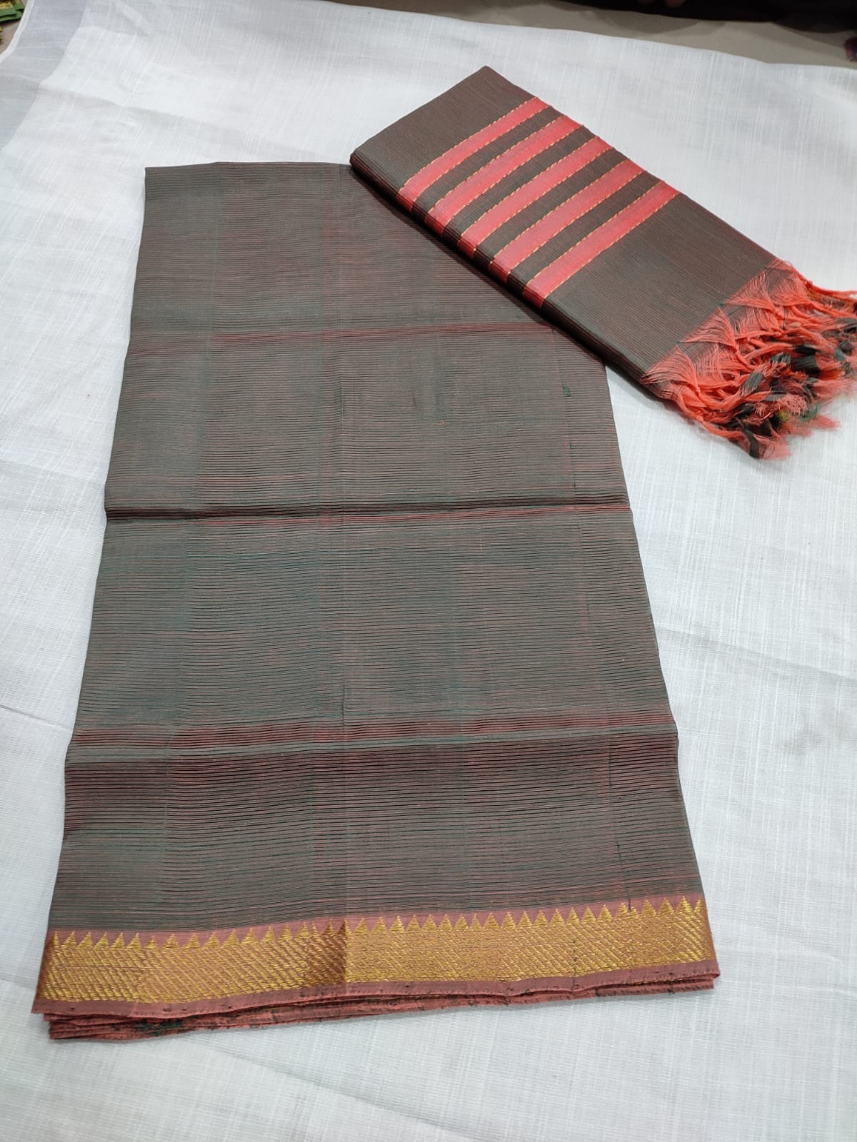 Mangalagiri pattu dress material - Vannamayil Fashions
