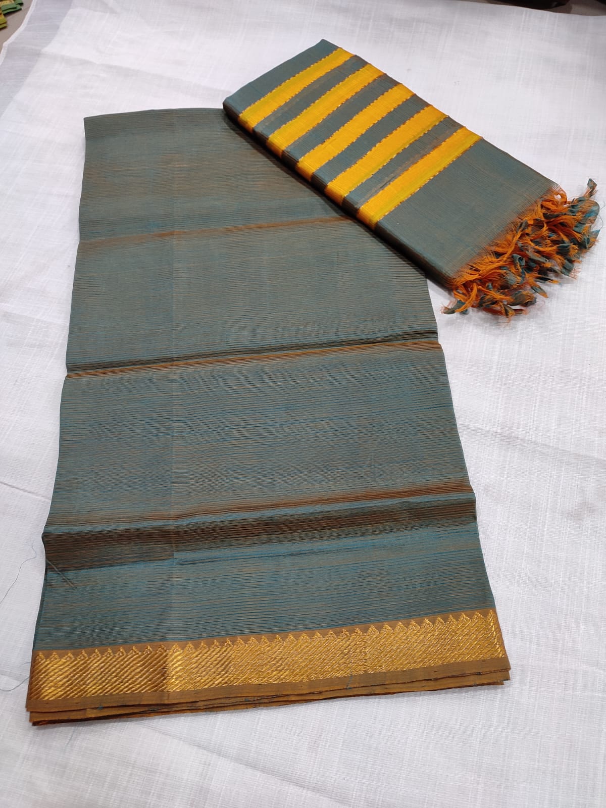 Mangalagiri pattu dress material - Vannamayil Fashions