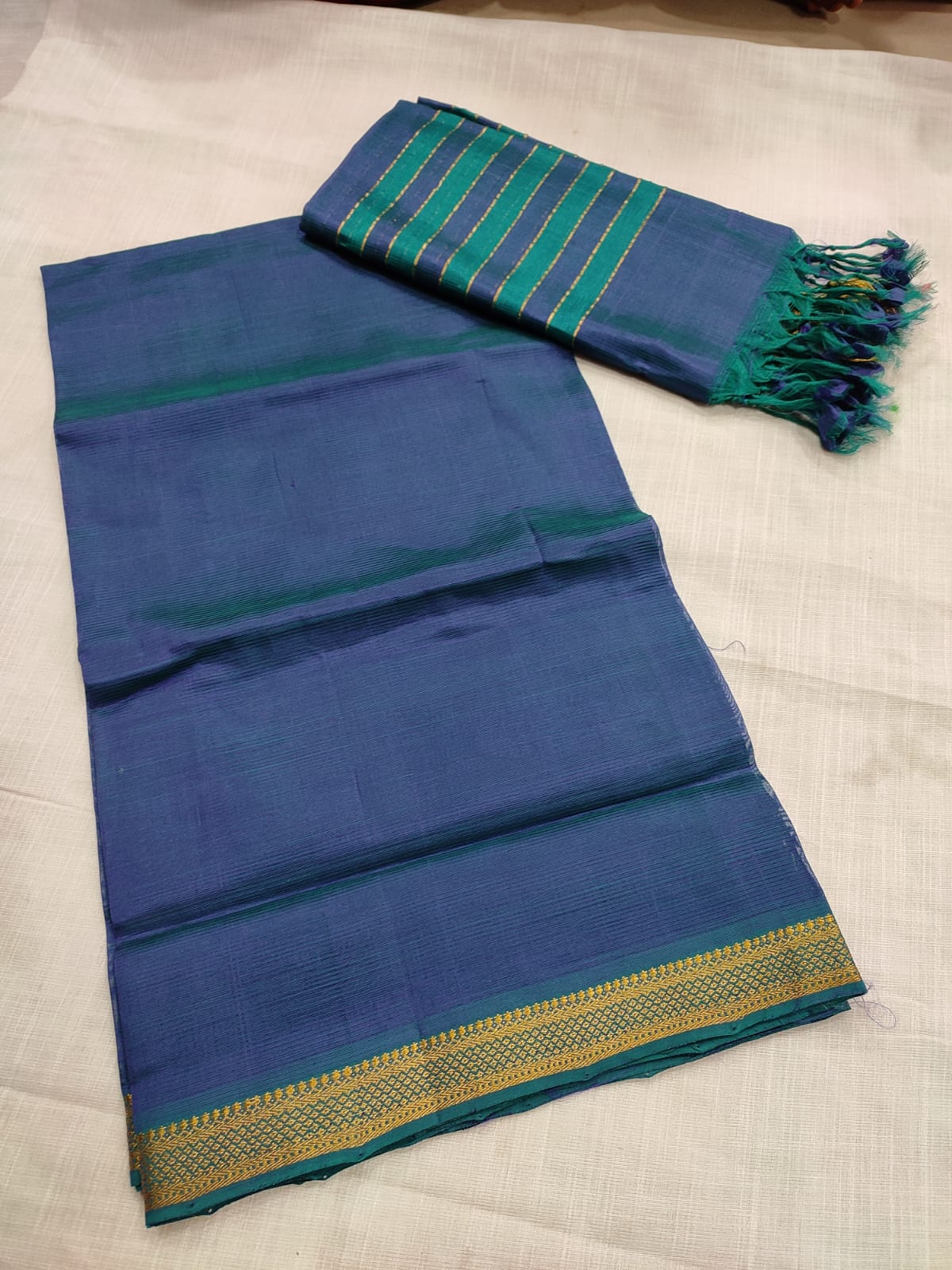 Mangalagiri pattu dress material - Vannamayil Fashions