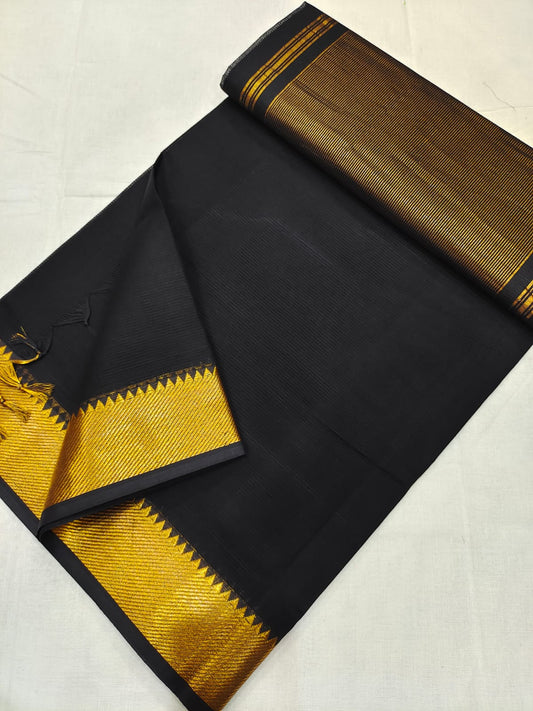 Mangalagiri pure 100 handloom cotton beautiful plain saree - Vannamayil Fashions