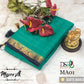 Mysore crepe silk checked work small border saree - Vannamayil Fashions