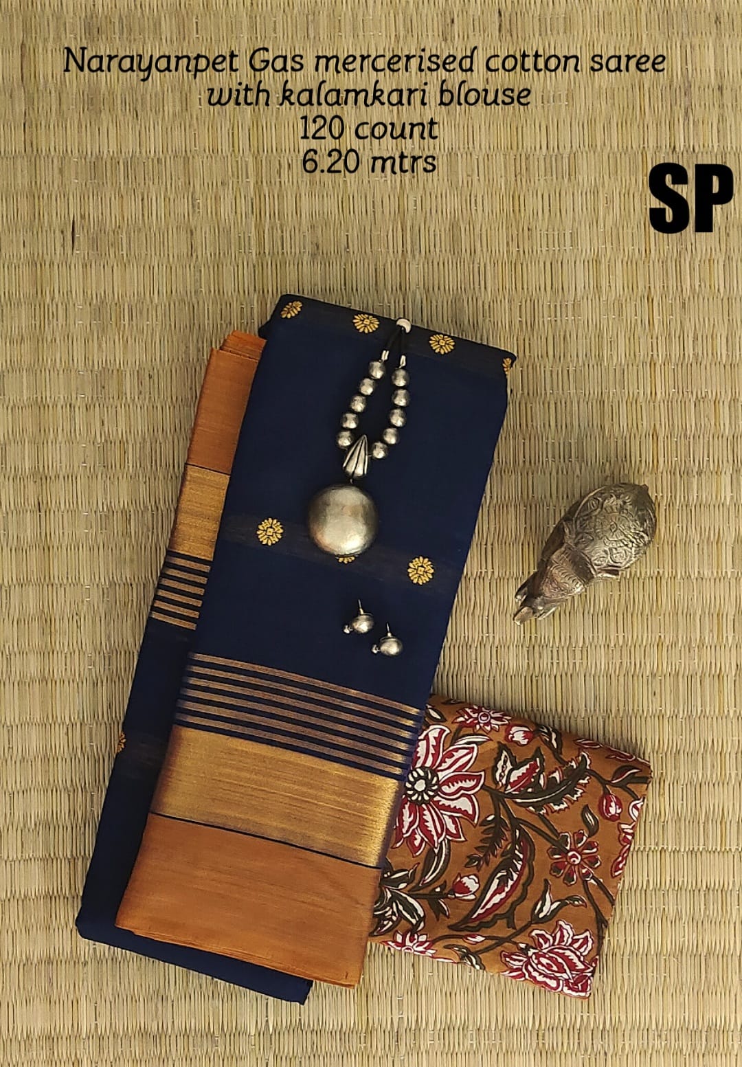 Narayanpet machine gas mercerized cotton saree - Vannamayil Fashions