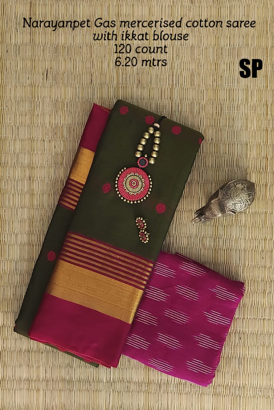 Narayanpet machine gas mercerized cotton saree - Vannamayil Fashions