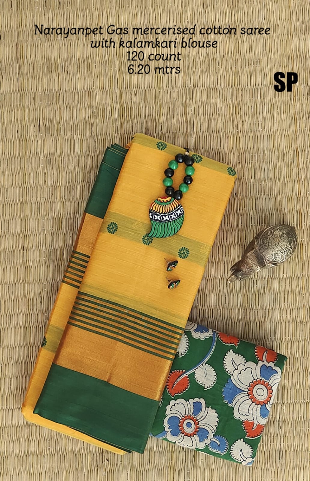 Narayanpet machine gas mercerized cotton saree - Vannamayil Fashions