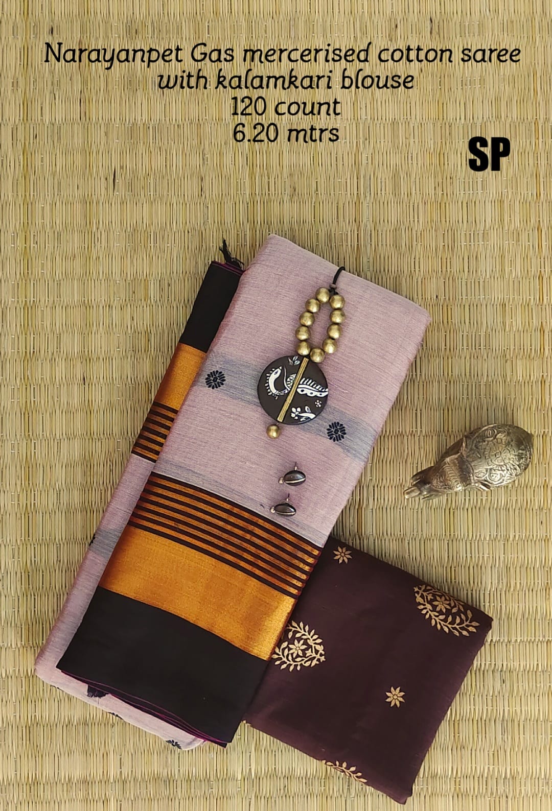 Narayanpet machine gas mercerized cotton saree - Vannamayil Fashions