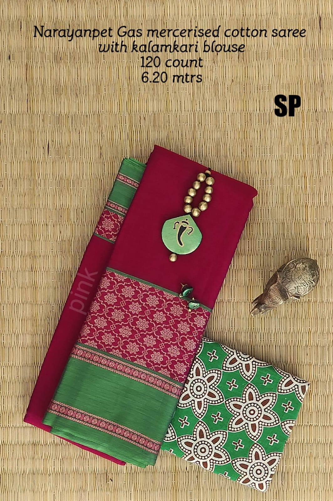 Narayanpet machine gas mercerized cotton saree - Vannamayil Fashions