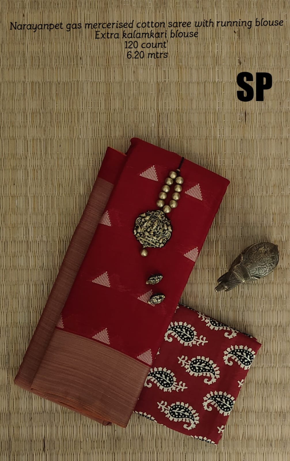 Narayanpet machine gas mercerized cotton saree - Vannamayil Fashions