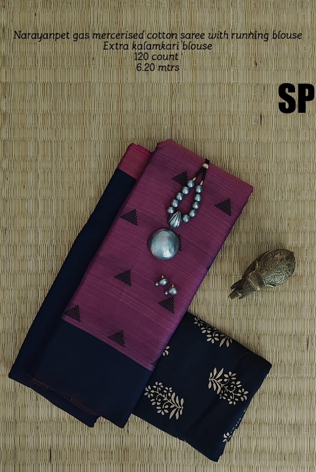 Narayanpet machine gas mercerized cotton saree - Vannamayil Fashions