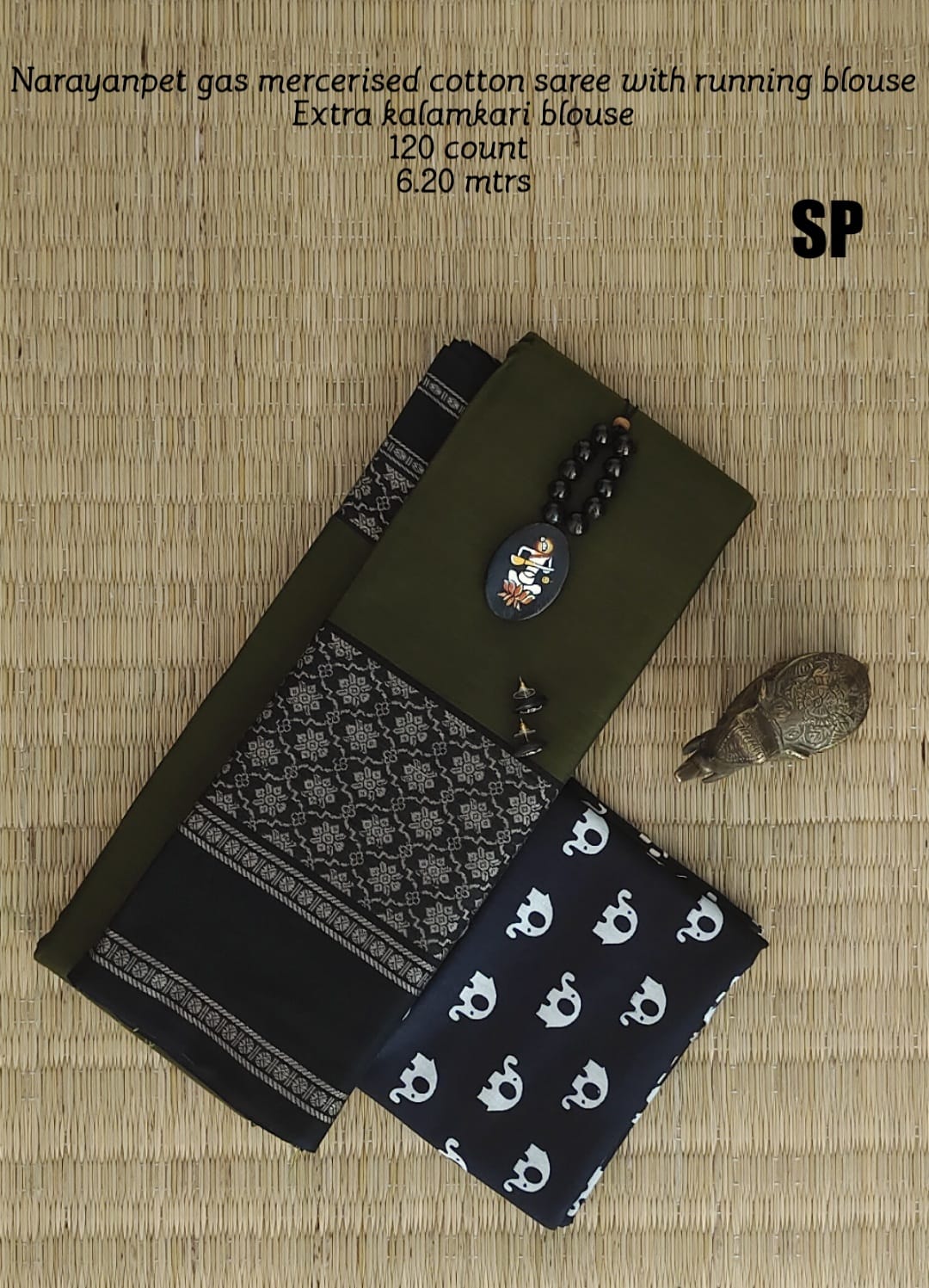 Narayanpet machine gas mercerized cotton saree - Vannamayil Fashions