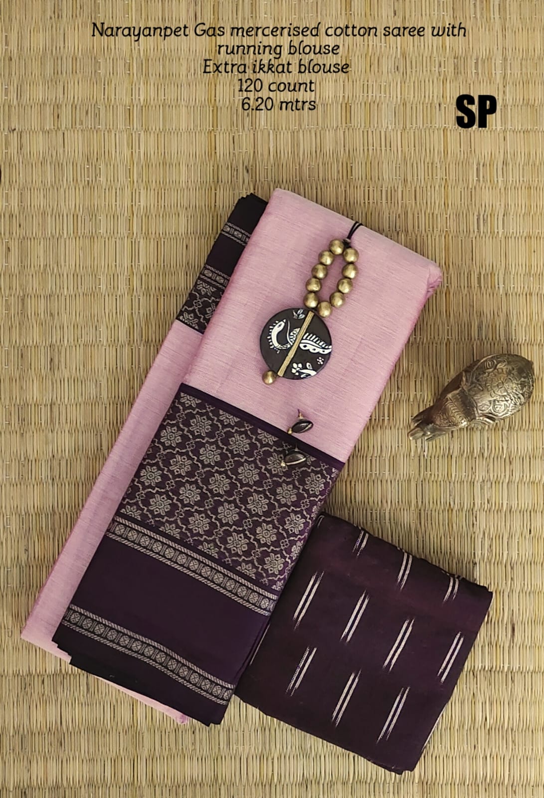 Narayanpet machine gas mercerized cotton saree - Vannamayil Fashions