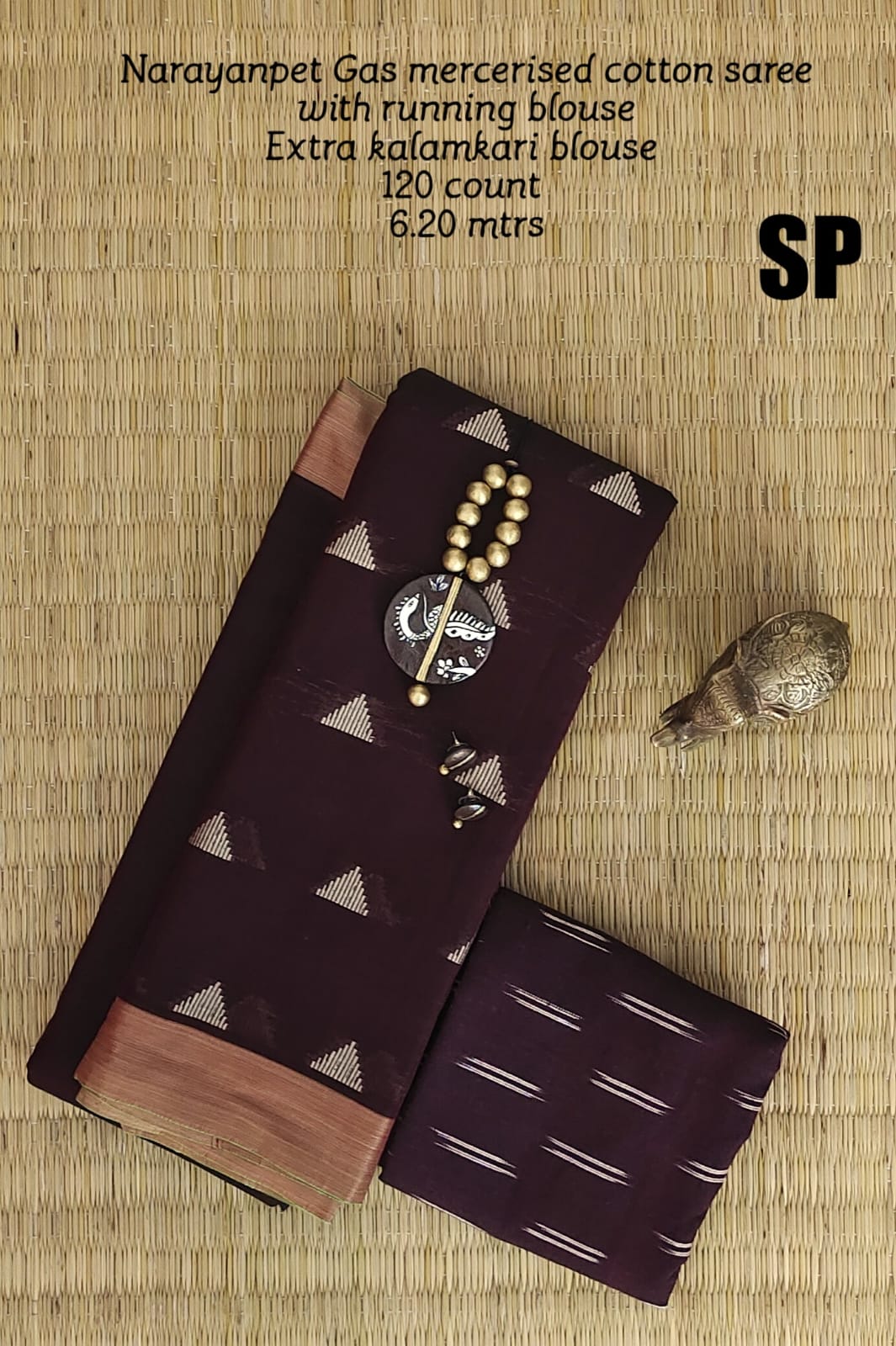 Narayanpet machine gas mercerized cotton saree - Vannamayil Fashions