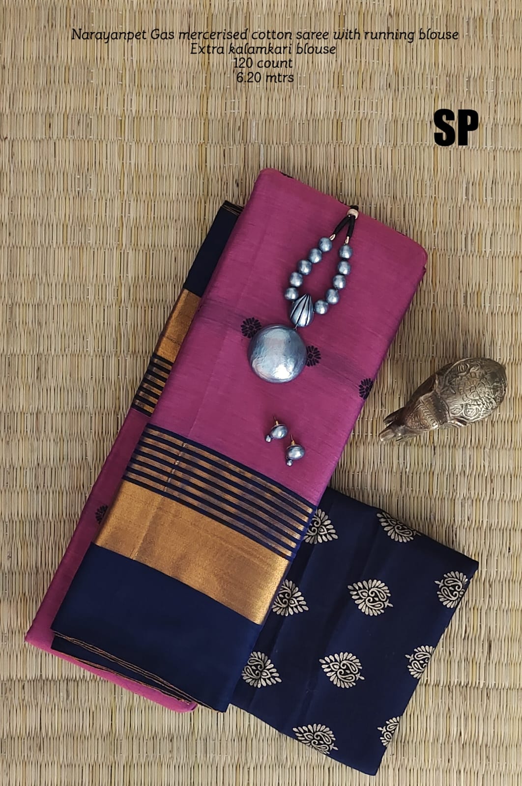 Narayanpet machine gas mercerized cotton saree - Vannamayil Fashions