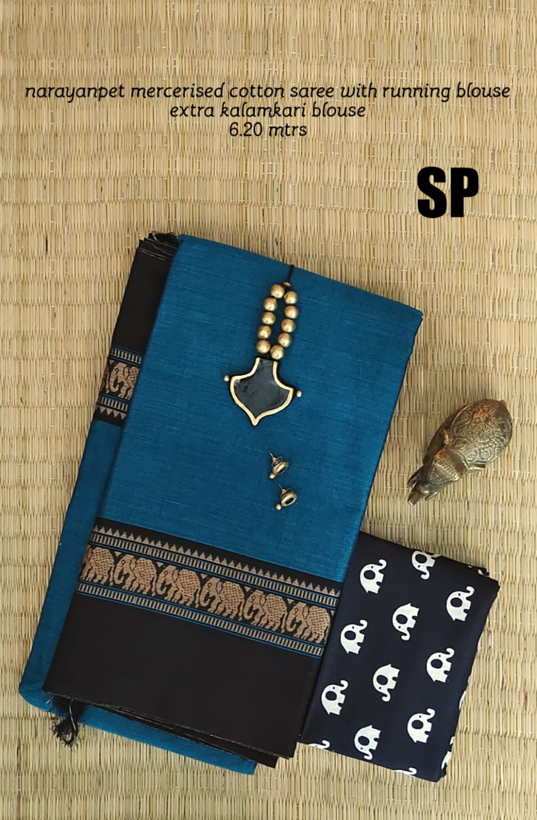 Narayanpet pure mercerized cotton saree - Vannamayil Fashions