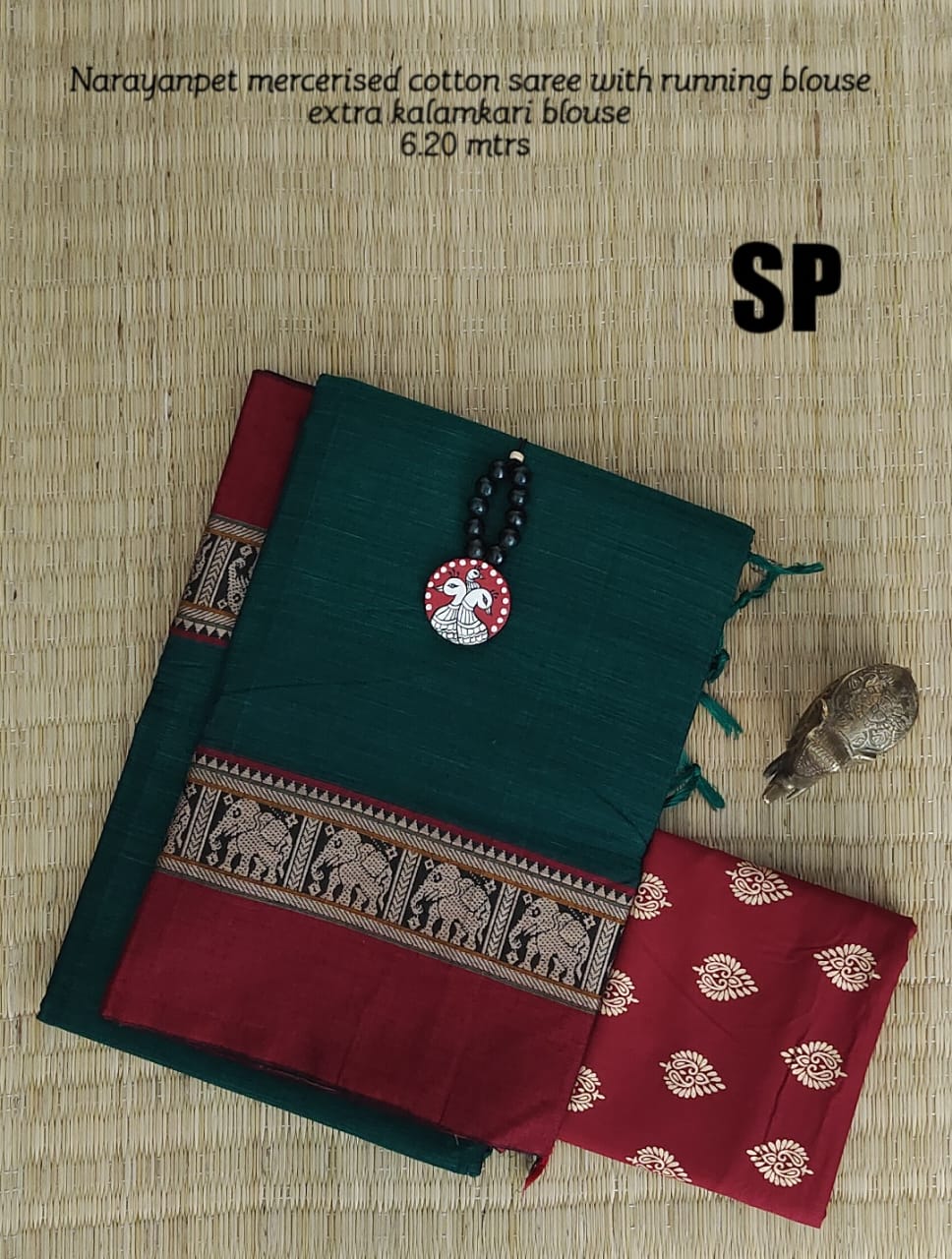 Narayanpet pure mercerized cotton saree - Vannamayil Fashions
