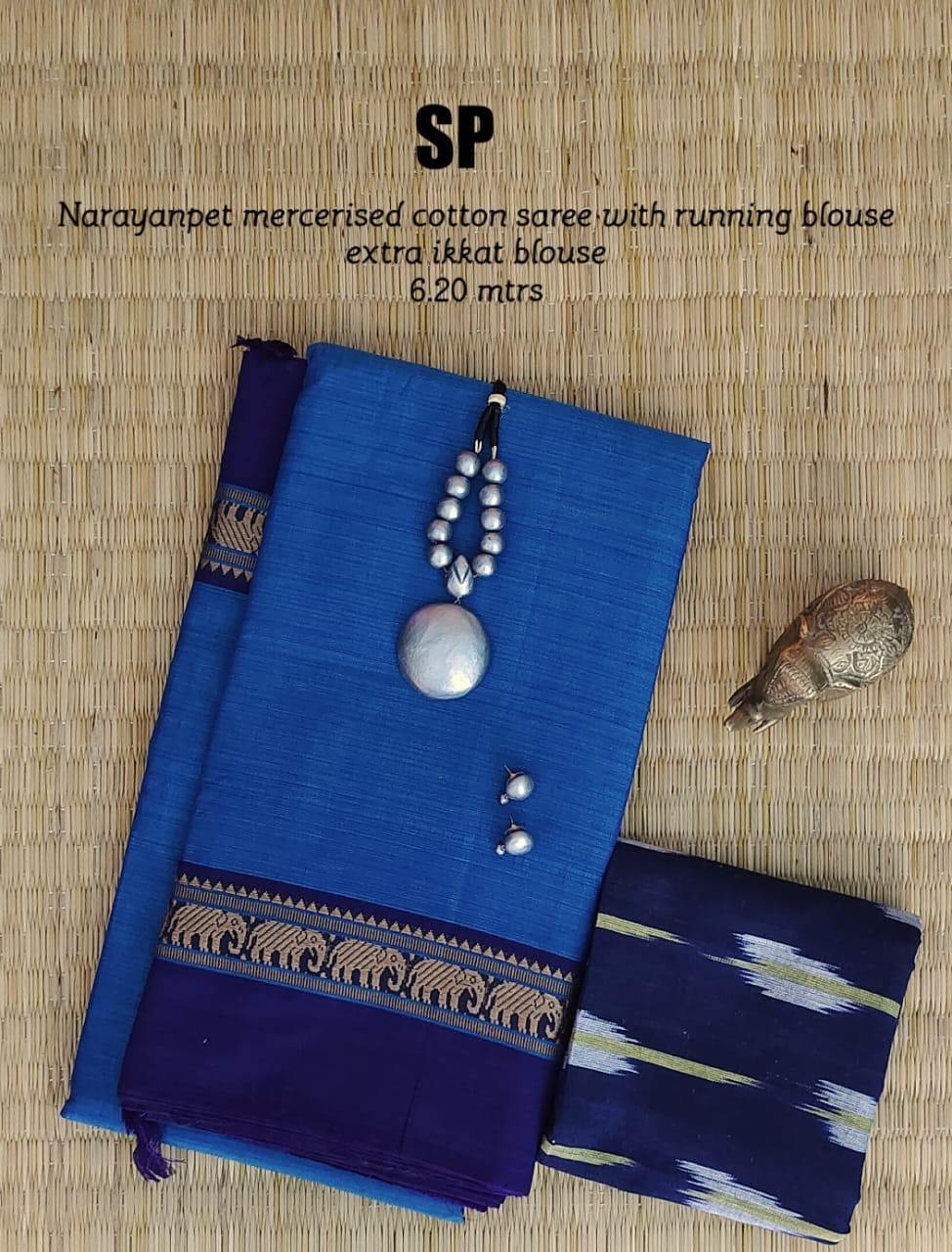 Narayanpet pure mercerized cotton saree - Vannamayil Fashions