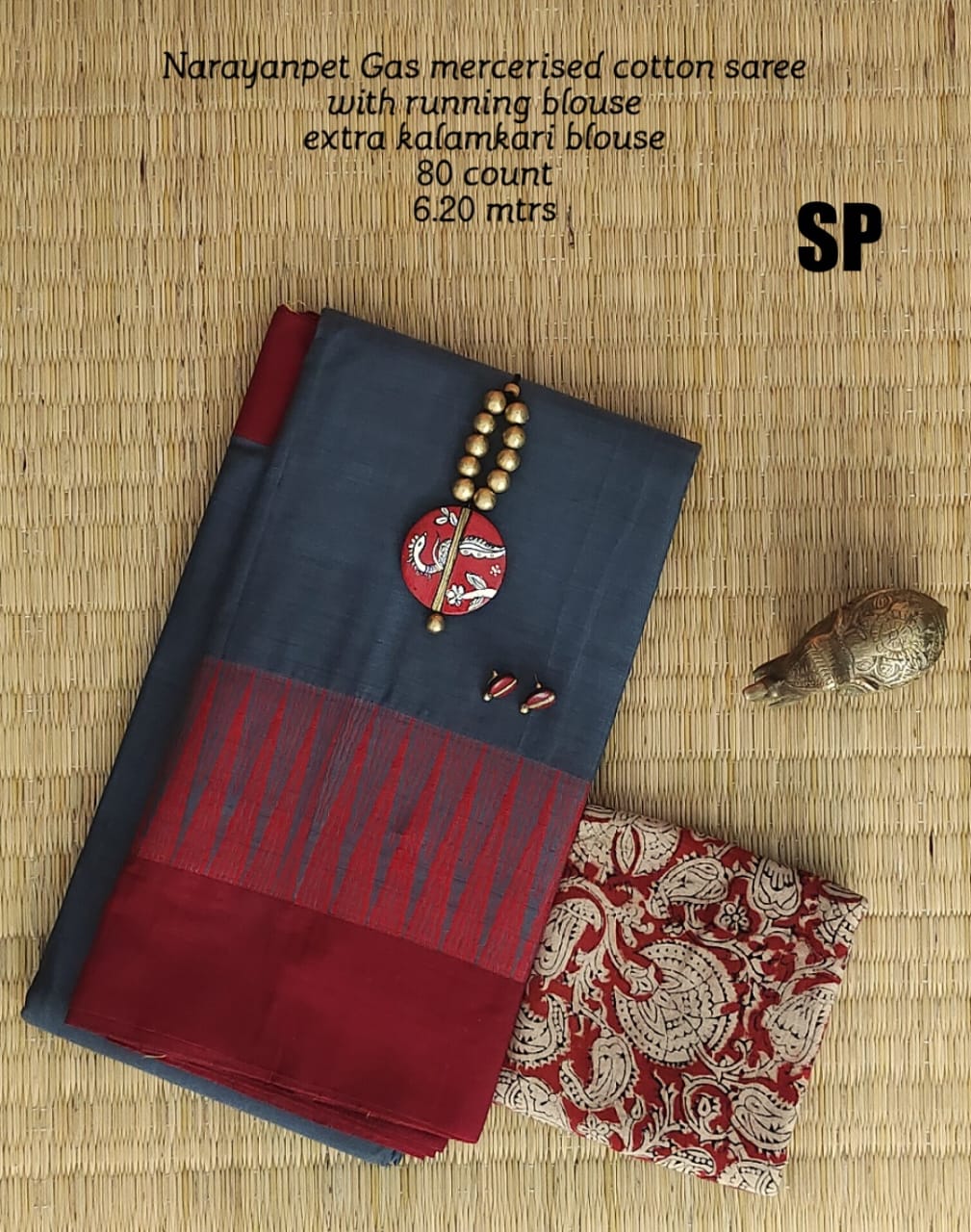 Narayanpet pure mercerized cotton saree - Vannamayil Fashions