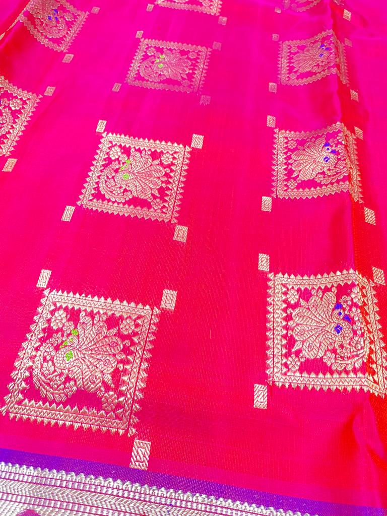 Pure venkatagiri handloom pattu saree - Vannamayil Fashions