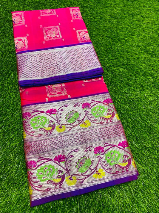 Pure venkatagiri handloom pattu saree - Vannamayil Fashions