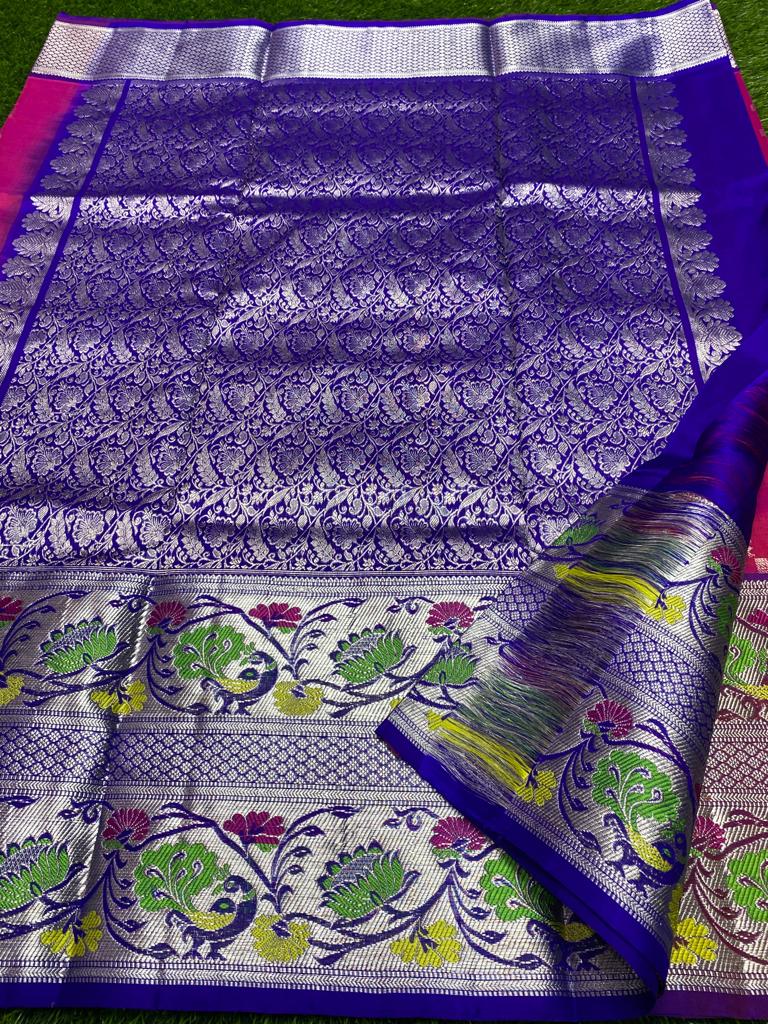 Pure venkatagiri handloom pattu saree - Vannamayil Fashions