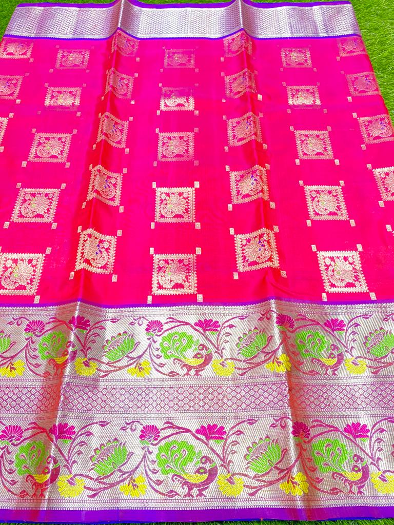 Pure venkatagiri handloom pattu saree - Vannamayil Fashions