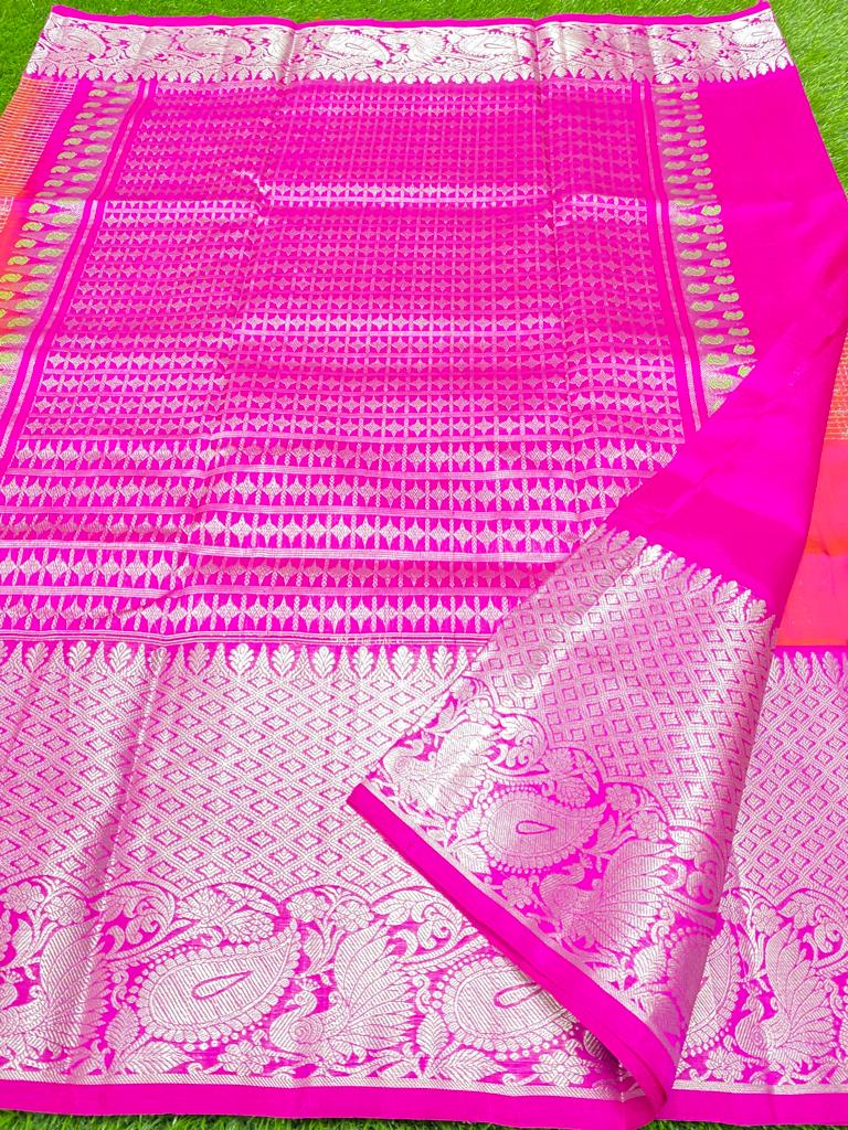 Pure venkatagiri handloom pattu saree - Vannamayil Fashions