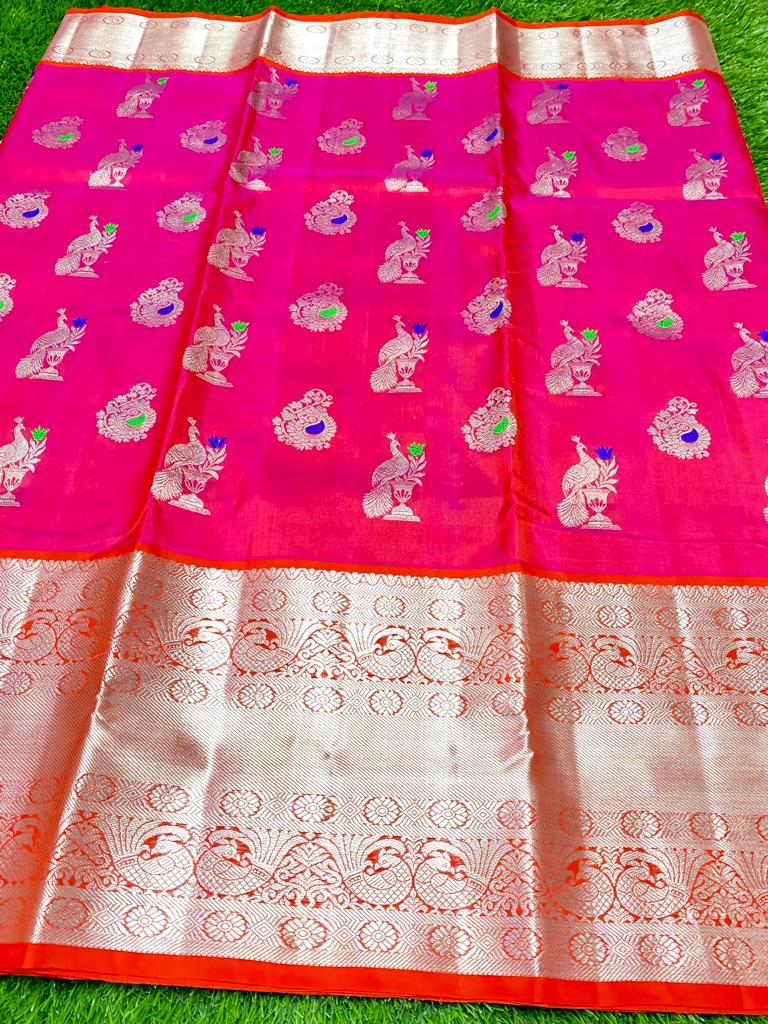 Pure venkatagiri handloom pattu saree - Vannamayil Fashions