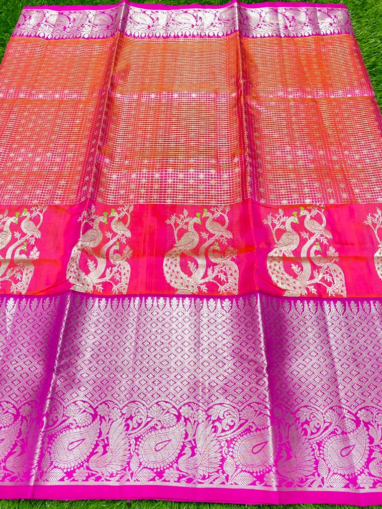 Pure venkatagiri handloom pattu saree - Vannamayil Fashions
