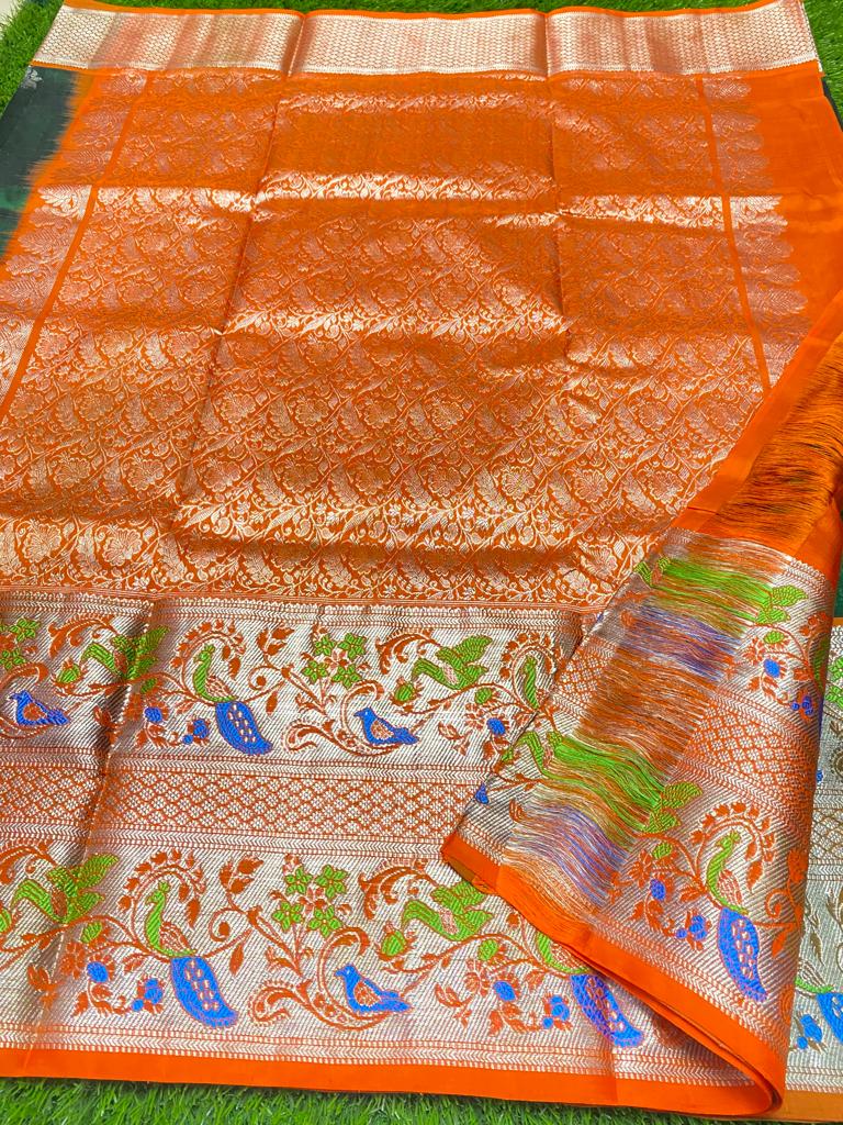 Pure venkatagiri handloom pattu saree - Vannamayil Fashions